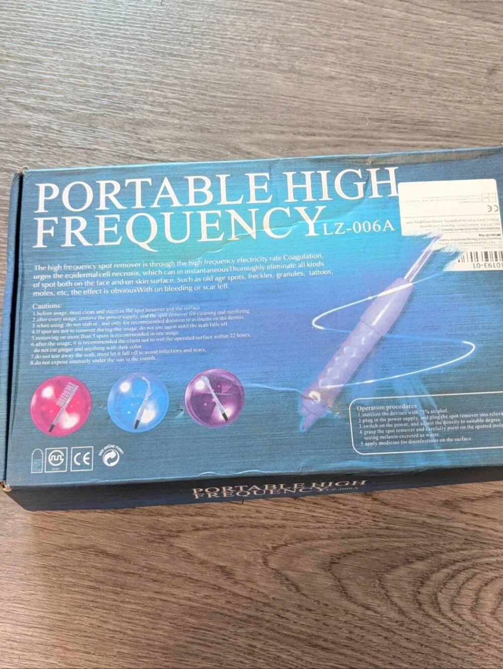 Portable High Frequency LZ-006A Skin Care Instrument
